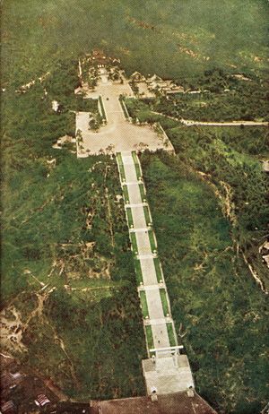 1920년대 경, 하늘에서 본 신사 전체 모습