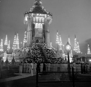 아난다 마히돌 국왕 화장식, 1950년