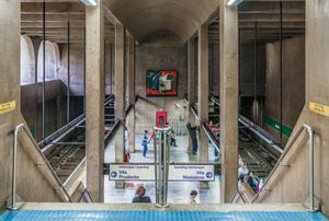 아나 로사 역 승강장, 2호선 (상파울루 지하철)