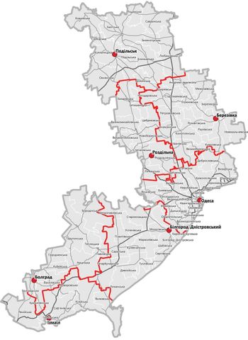 오데사주 상세 지도