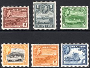 1953년 안티구아 우표에 그려진 엘리자베스 2세