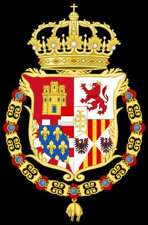 나폴리 국왕으로서의 소형 문장 (1665–1668)