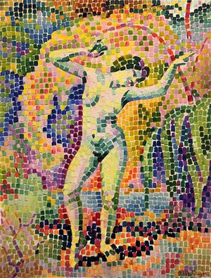 장 메칭거(Jean Metzinger), 라 당스, 바카낭트(La danse, Bacchante) (약 1906년), 캔버스에 유채, 73 x 54 cm, 크뢸러 뮬러 미술관(Kröller-Müller Museum)