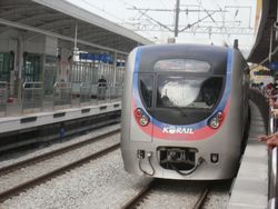 자전거 거치대가 설치된 32101 편성