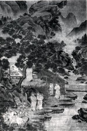 명나라 시대에 그려진 삼고초려의 모습