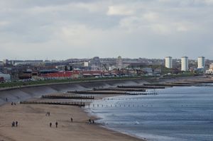 북해 연안에 위치한 애버딘 해변