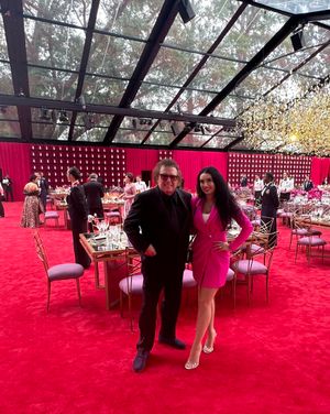 백악관 국빈 만찬에 참석한 돈 맥클린과 파리스 딜런