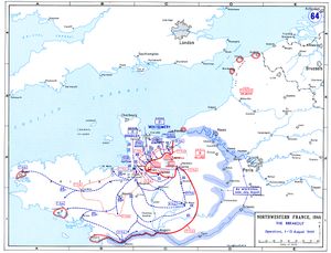 1944년 8월 1일~13일 연합군의 노르망디 상륙작전 돌파