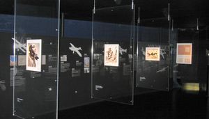 르부르제(Le Bourget)에 있는 프랑스 항공우주박물관의 생텍쥐페리 전시회 일부