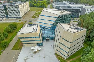 사울레테키스 계곡에 위치한 빌뉴스 대학교 도서관 학술정보센터