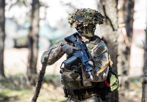 훈련 중인 리투아니아 군인