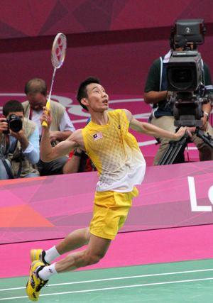 말레이시아 선수 리총웨이(Lee Chong Wei)의 스매싱