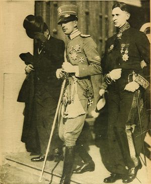 1924년 칠레 방문 중인 움베르토 왕자