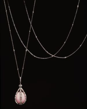 콘치 진주 펜던트