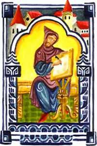 사본실 안의 수도사