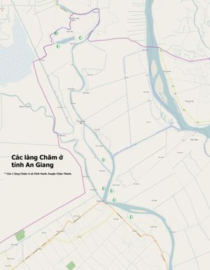 안장성의 참족 마을 (안푸, 쩌우푸, 쩌우탄현, 떤쩌우 타운)