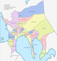 퀘손 시(Quezon City) 설립 이전 리살 주의 정치 지도