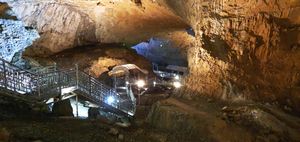 환선굴의 내부 모습