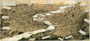 1890년 스포케인 폭포