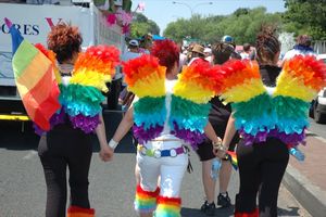 2006년 요하네스버그 자긍심 퍼레이드에 참가한 여성들