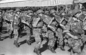 1960년 모로코에서 열린 군사 퍼레이드