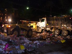 2007년 마르디 그라의 쓰레기 청소