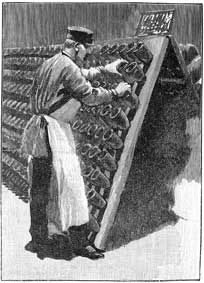 르 르뮈외르(Le Remueur): 매일 각 병을 돌리는 작업에 종사하는 남자의 1889년 조각