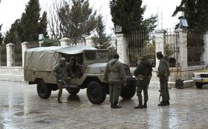 1978년 군정 하의 베들레헴에 있는 이스라엘 군인.