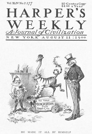 1900년 보수주의자들은 브라이언의 절충적인 플랫폼을 조롱했다.