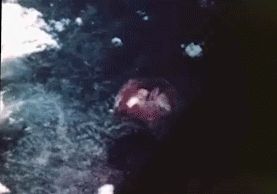 마크 III '팻 맨'의 폭발과 뒤따르는 버섯 구름.