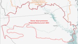 체르노빌 제외구역 지도