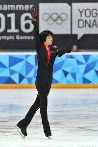 2016 동계 청소년 올림픽에서 쇼트 프로그램을 연기하는 차준환