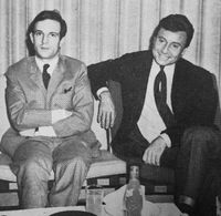 세르주 부르기뇽과 함께 (1963년, 호텔 뉴 재팬에서)