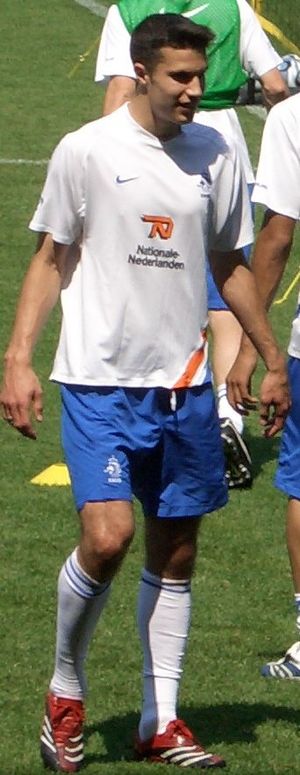 2006년 네덜란드 축구 국가대표팀 훈련 중인 반 페르시