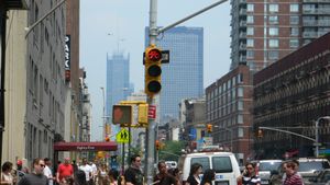 뉴욕시 자전거 차선용 신호등