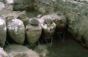 텔 아부 하와암에서 발굴된 항아리