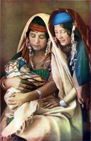 1922년 튀니지의 베두인 여성