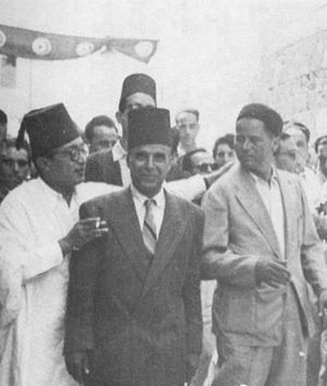 1949년 귀국 당시 하셰드와 벤 유세프가 부르기바를 환영하는 모습