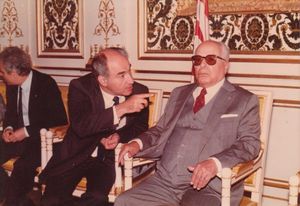 부르기바 대통령과 모하메드 마잘리 수상