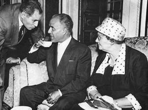 1956년 부르기바와 마틸드, 아들 하비브 주니어