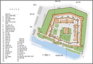 런던탑의 평면도