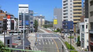 日野역 아래를 지나는 고슈가도