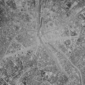 1963년 6월 시부야 역 주변 항공 사진