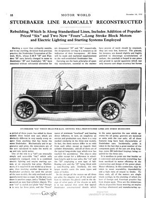 Motor World, 1912년 11월 14일
