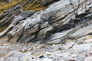 서해안에 노출된 루이시안 편마암