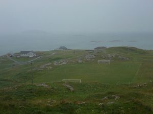 에리스케이섬(Eriskay)의 축구장