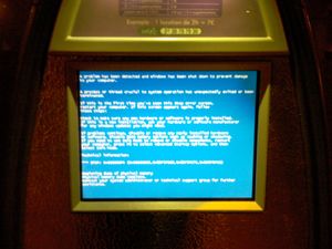 2009년 벨리브 대여소의 블루스크린