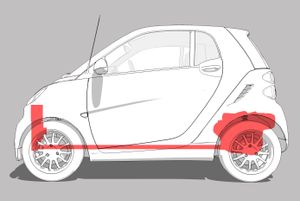 스마트 포투의 후방 엔진과 전방 냉각 시스템 위치
