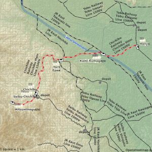 지치부 본선 지도