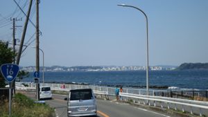 가나가와현 요코스카시 소우스이의 관음사키(観音崎) 주변